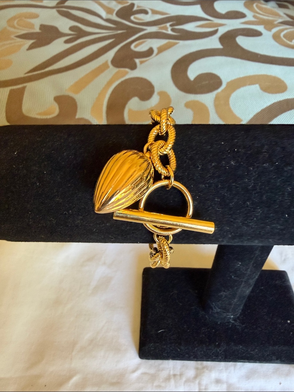Monet Gold-Tone Chunky Charm Bracelet